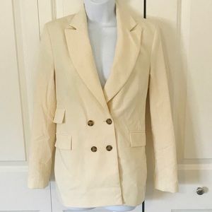 Topshop Eliza Cream Oversized Blazer Size 2